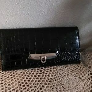 Black Kate Landry clutch wallet